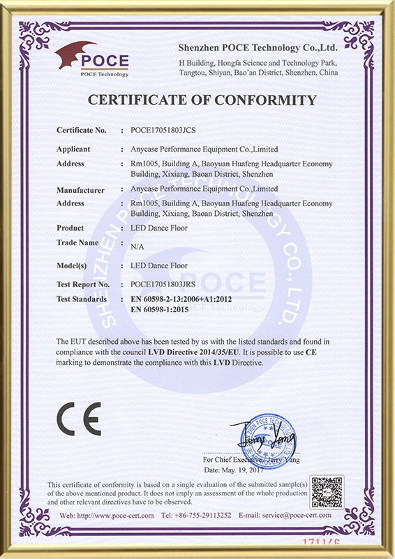 CE Certificate-LED dance floor