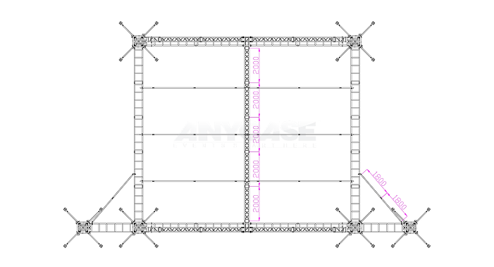 12m(L)x10m(D)x10m(H) Top view