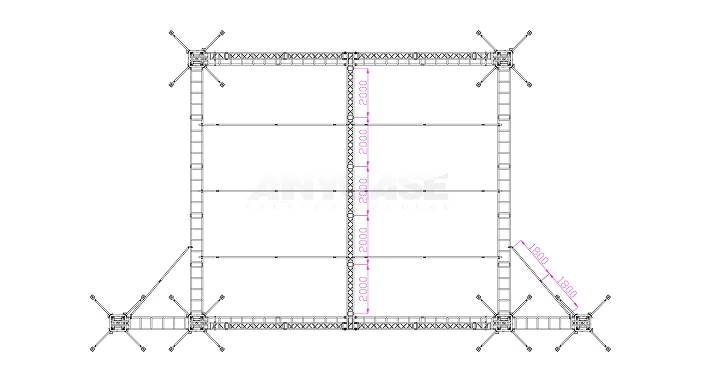 12m(L)x10m(D)x10m(H) Top view