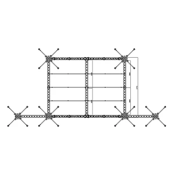 8x6x5m Arch Roof with wings