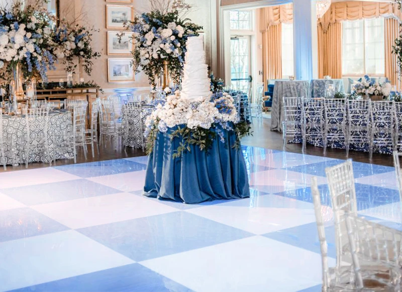 Light Blue Checkered