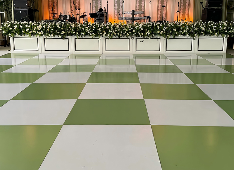 Green & White Checkered