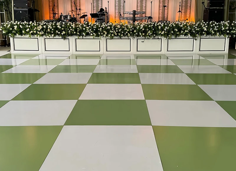 Green & White Checkered