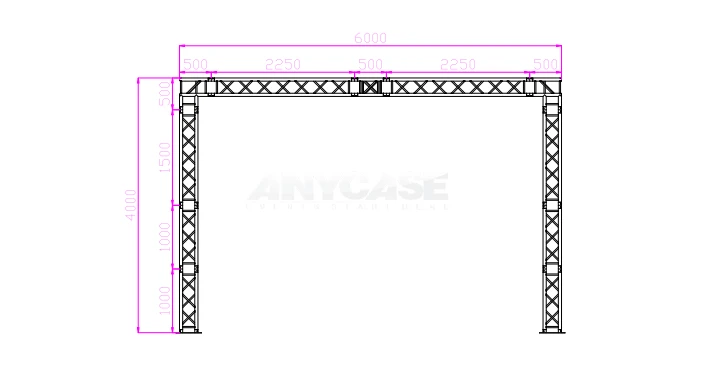 6m(L)x3m(D)x4m(H) Front view &nbsp;