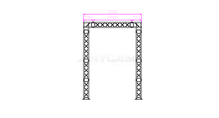 6m(L)x3m(D)x4m(H) Side view &nbsp;