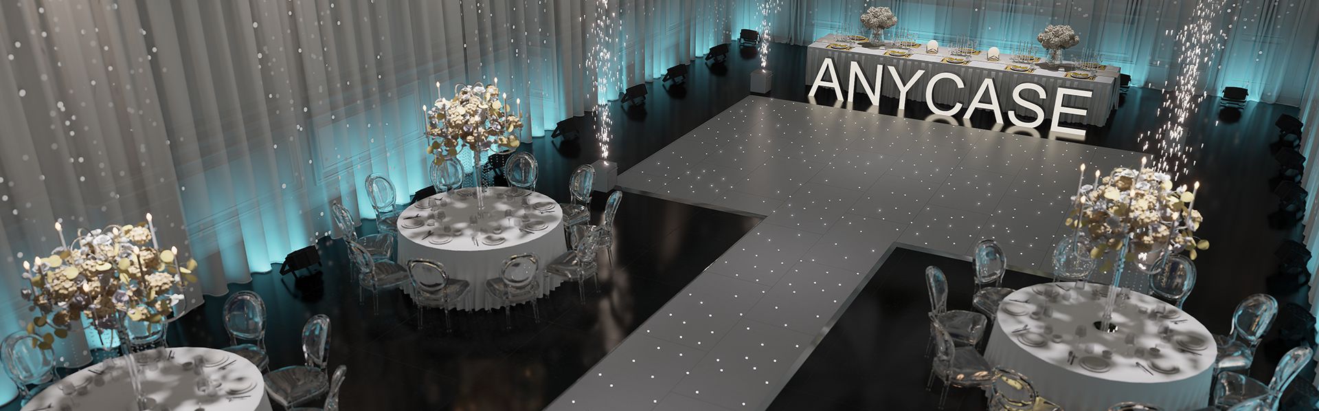 Star Light Wedding Collection Solution
A Classic Romantic Star Light Topic Package Supply
Helping Event and Wedding Companies win more bookings