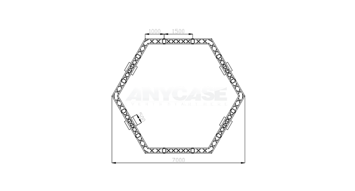 7m(L)x7m(D)x4m(H) Top view &nbsp;