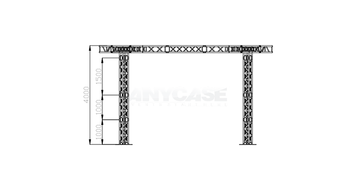 7m(L)x7m(D)x4m(H) Front view &nbsp;