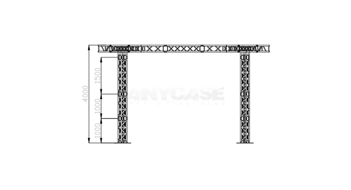 7m(L)x7m(D)x4m(H) Front view &nbsp;