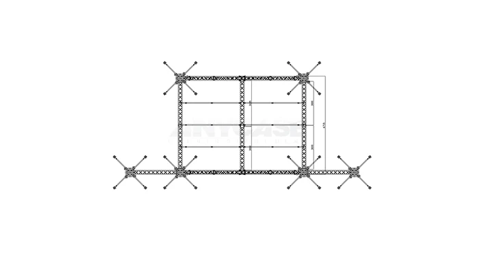 8m(L)x8m(D)x8m(H) Front view &nbsp;