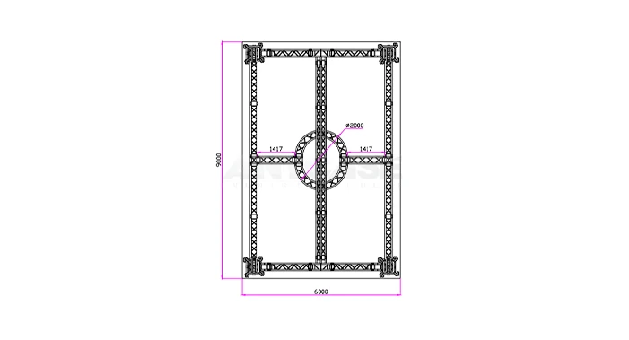 9m(L)x6m(D)x4m(H) Top view &nbsp;