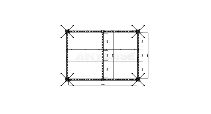 12m(L)x8m(D)x5m(H) Top view &nbsp;