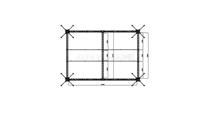 12m(L)x8m(D)x5m(H) Top view &nbsp;