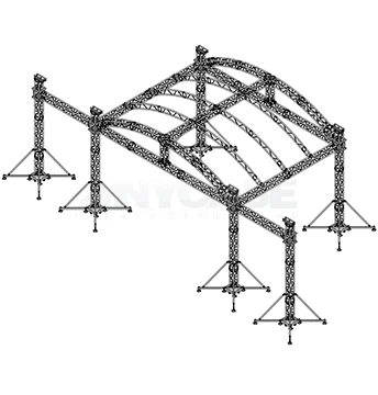 8x6x5m Arch Roof with wings